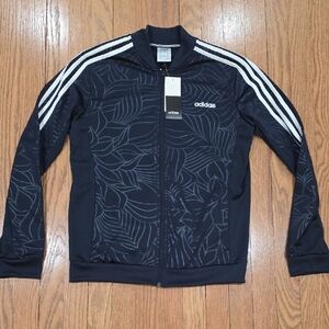 Women's Navy Blue Adidas Track Jacket